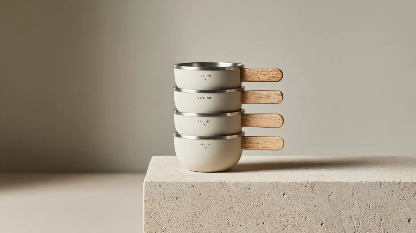Set of four nesting measuring cups